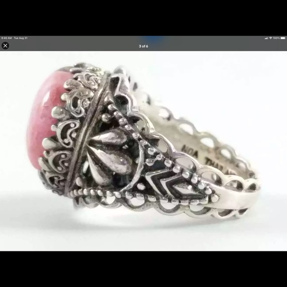 Designer NOA Solid Sterling Silver Heart ❤️ 8.5 Ring magnificent - Picture 2 of 6